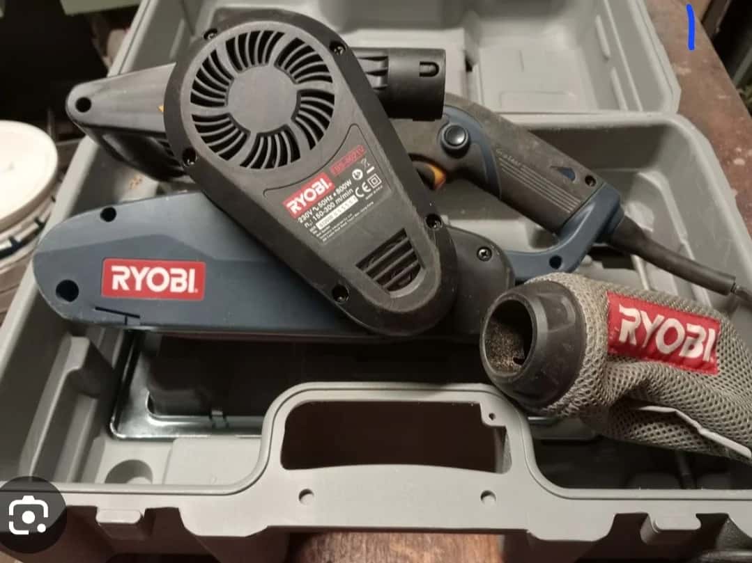 Ponceuse a bande 220v + bandes abrasives