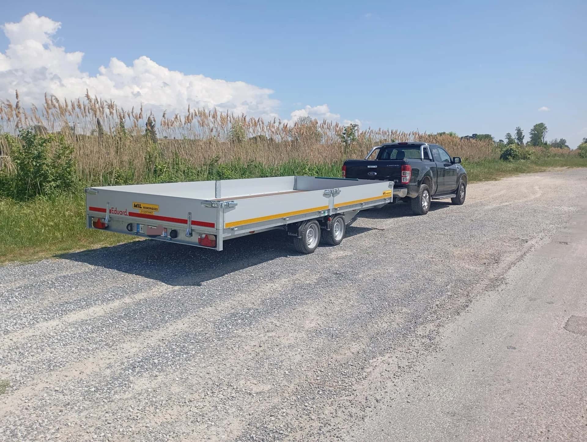 Remorque plateau Edouard 5*2.2m PTA 3T5
