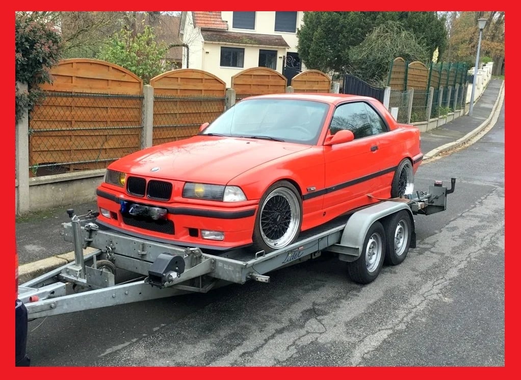 LOCATION - Remorque porte voiture double essieux PTAC 2000kg