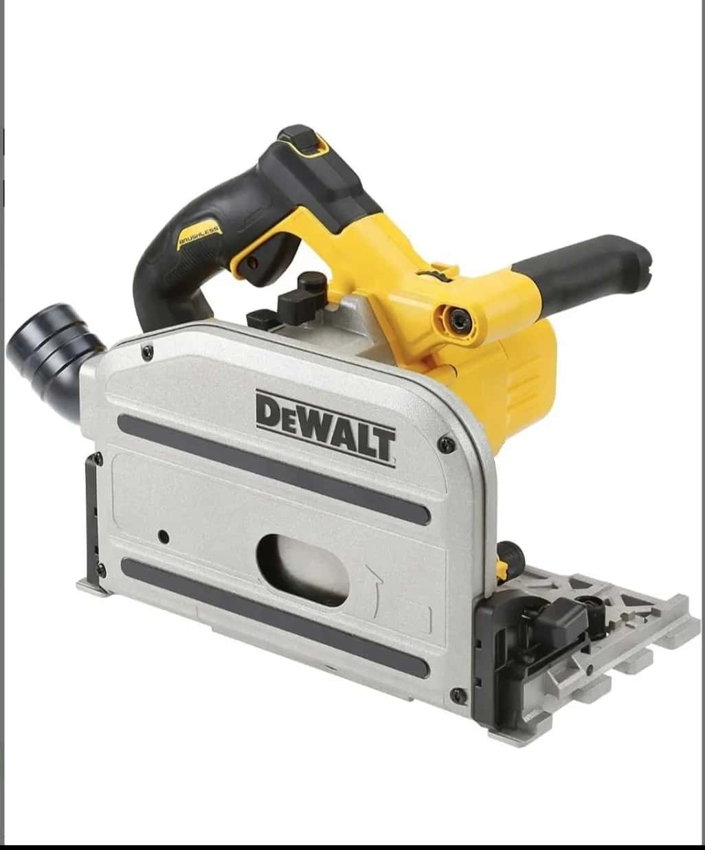 Scie plongeante sans fil Dewalt avec rail de coupe