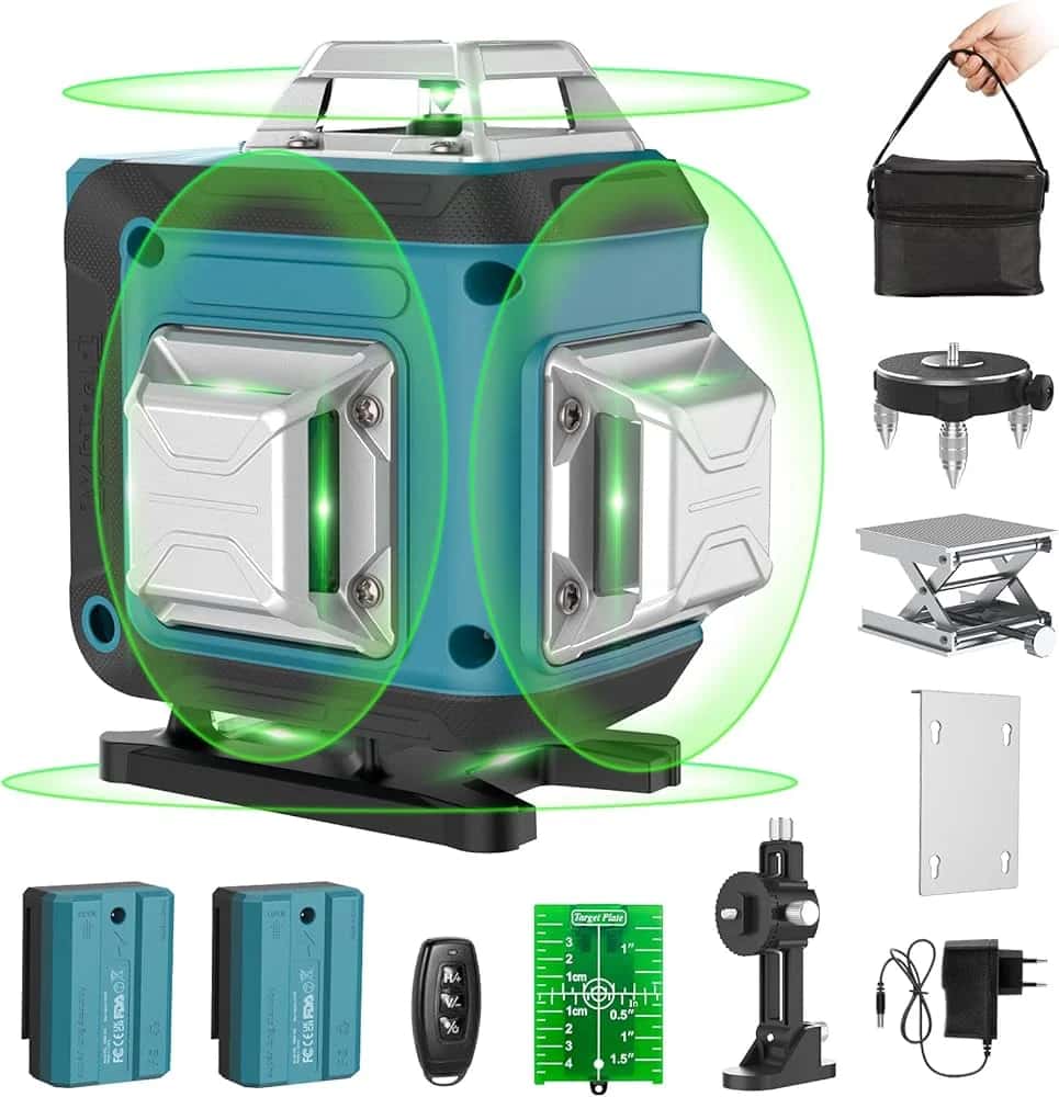 Niveau Laser Autonivelant Vert 4 x 360° Laser Chantier 4D 16 Lignes à louer
