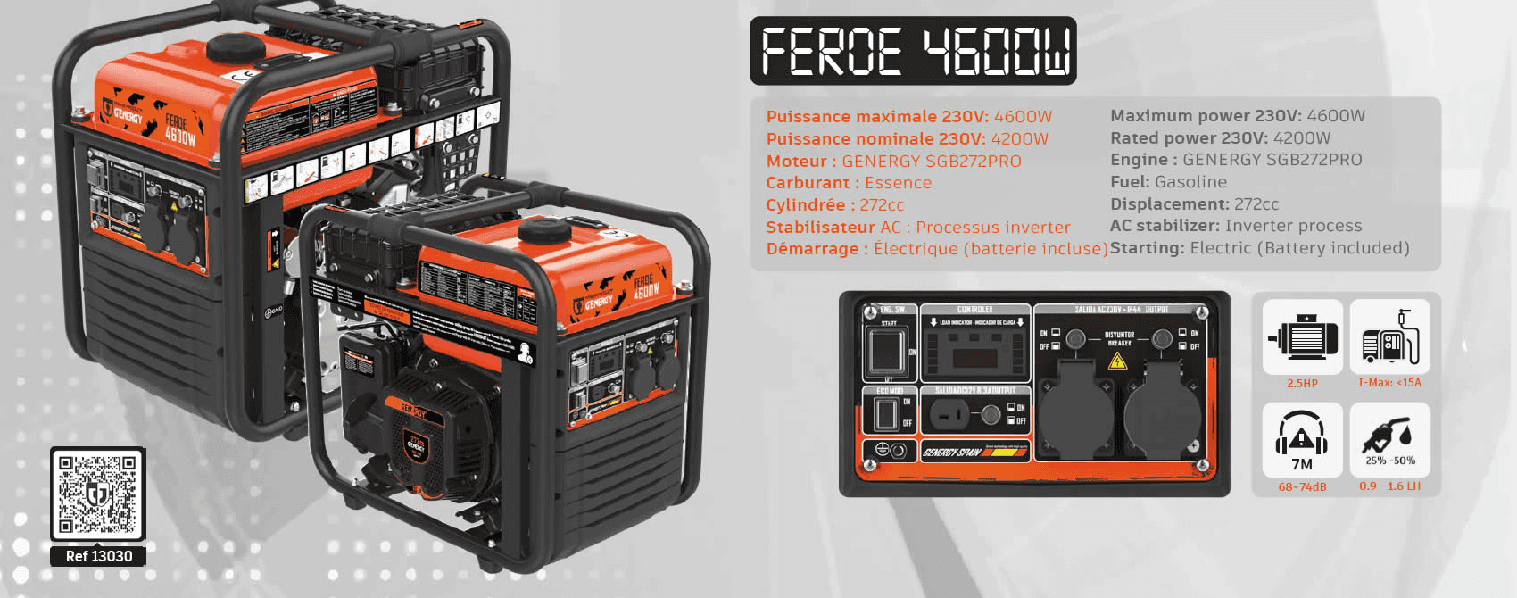 Groupe électrogène FEROE 4600W Inverter