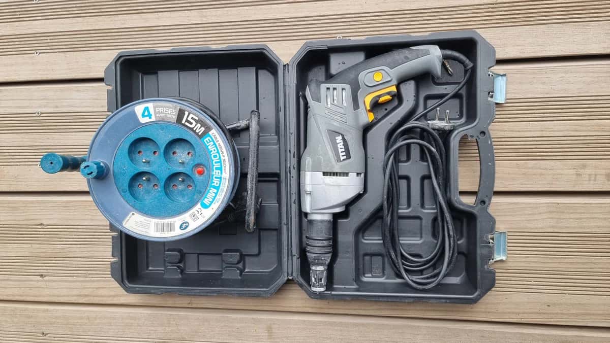 Visseuse Placo + Enrouleur 15m