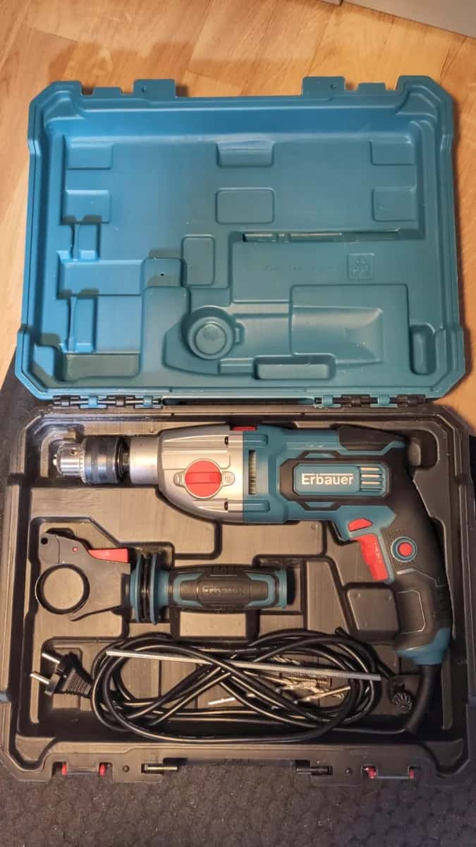 Perceuse à percussion Erbauer EHD800-2 – Puissante et polyvalente