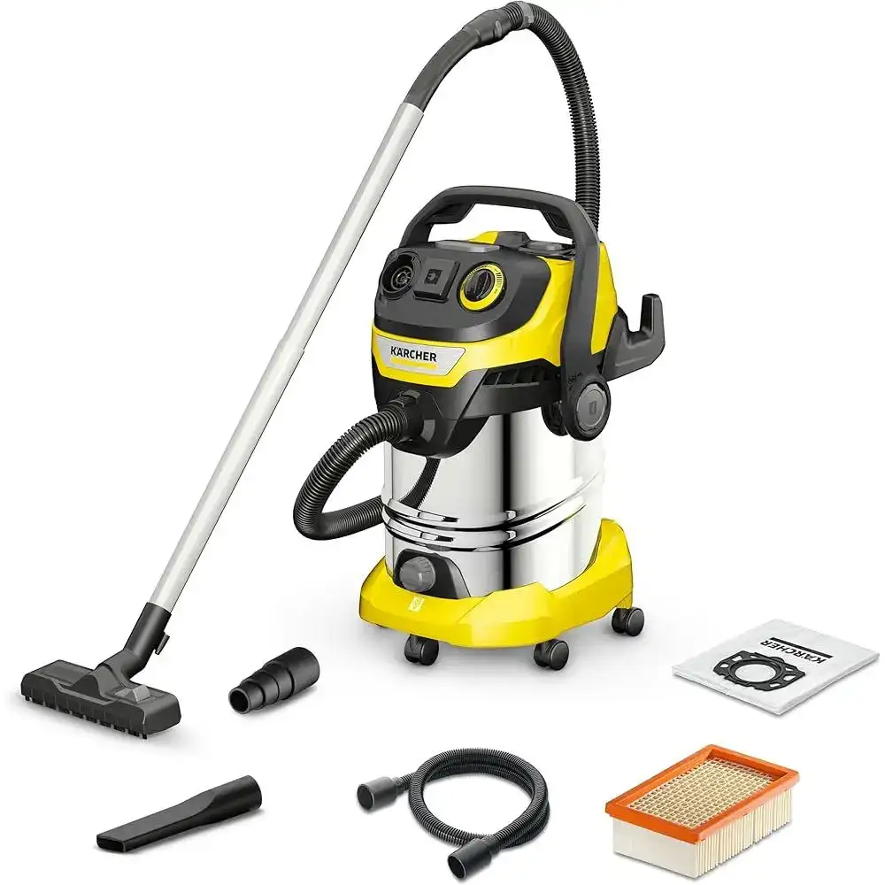 Aspirateur Karcher wd6p eau et poussière prise asservie