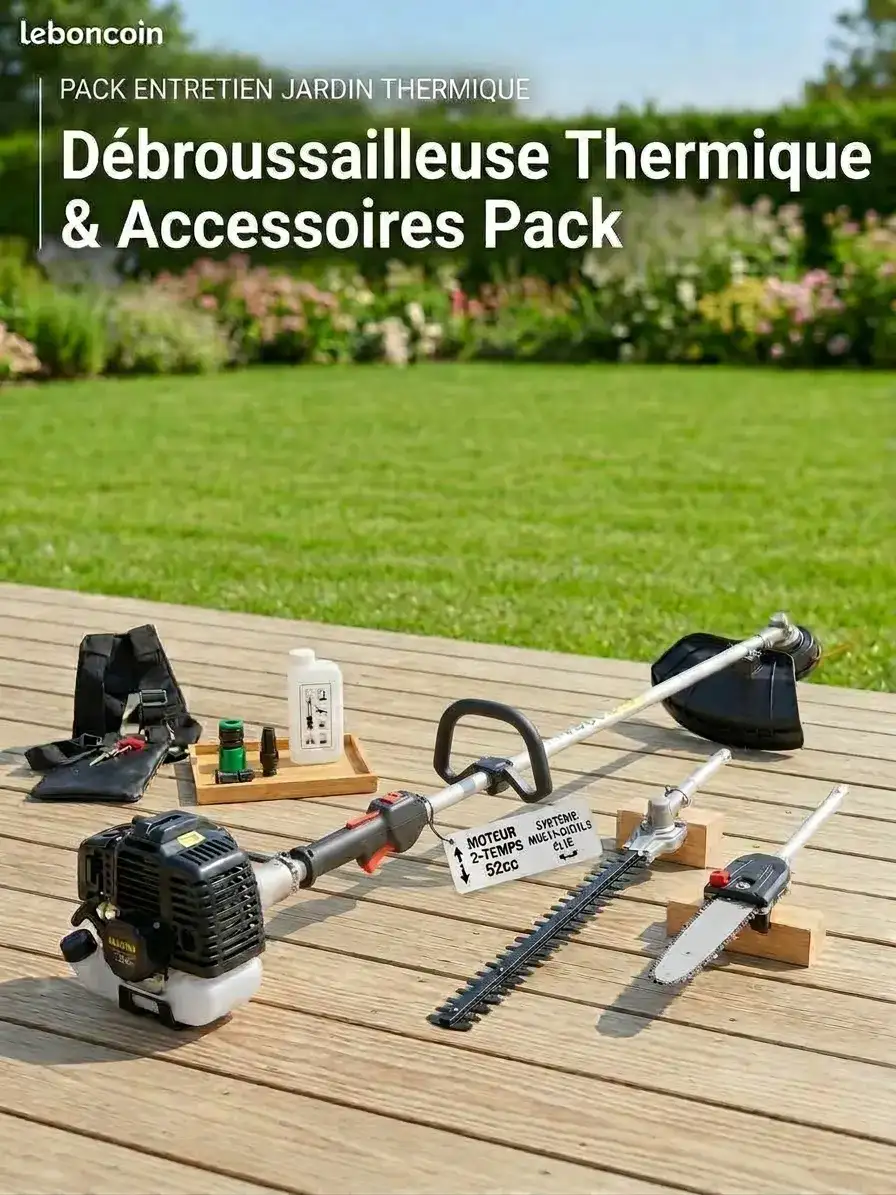Débroussailleuse thermique multifonction & accessoires