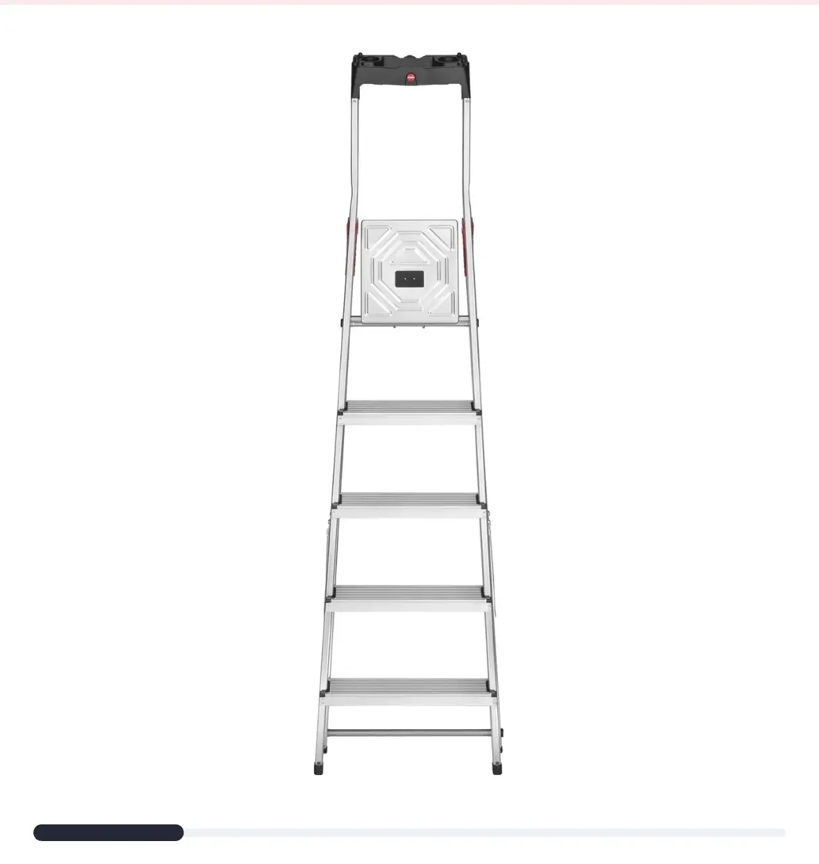 Escabeau aluminium 5 marches avec tablette porte outils