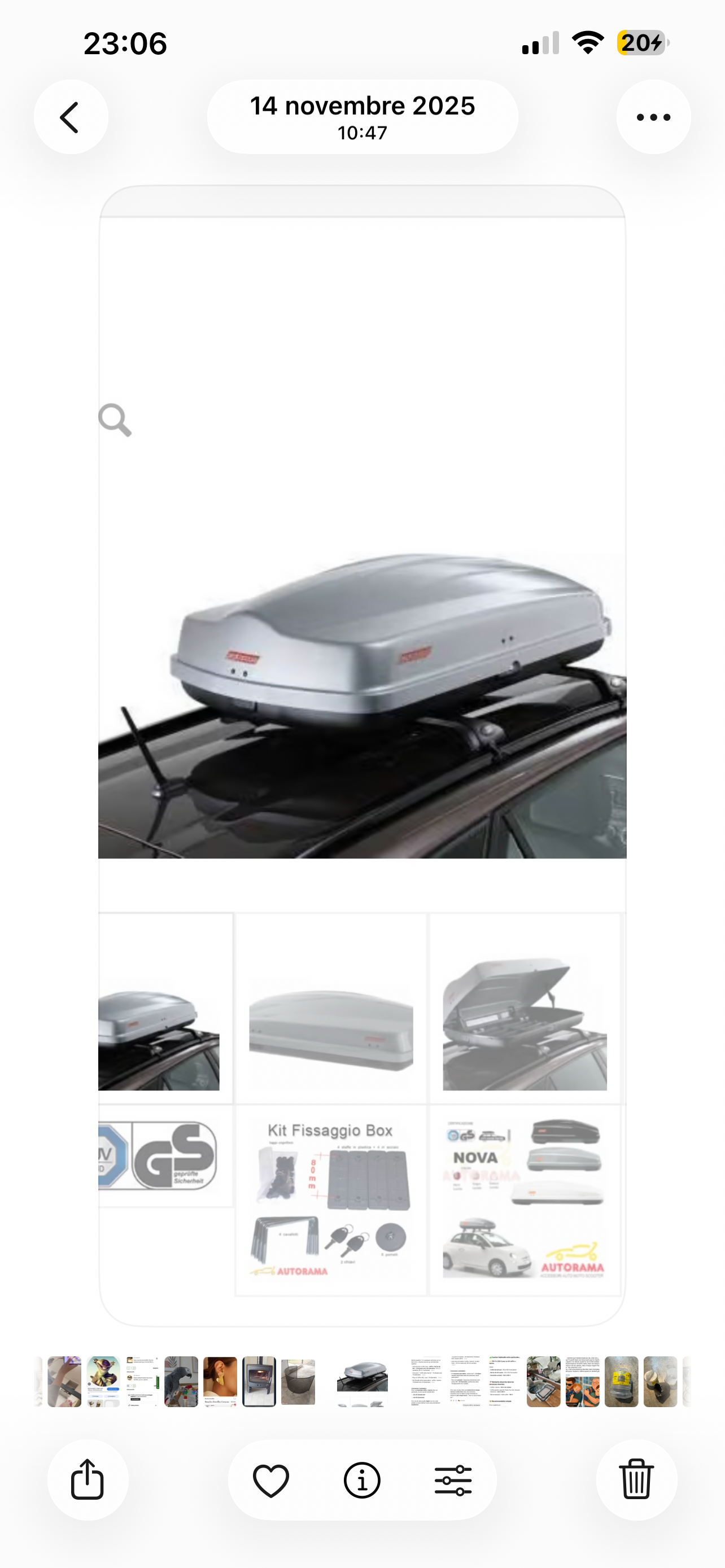 Loue coffre de toit 460L