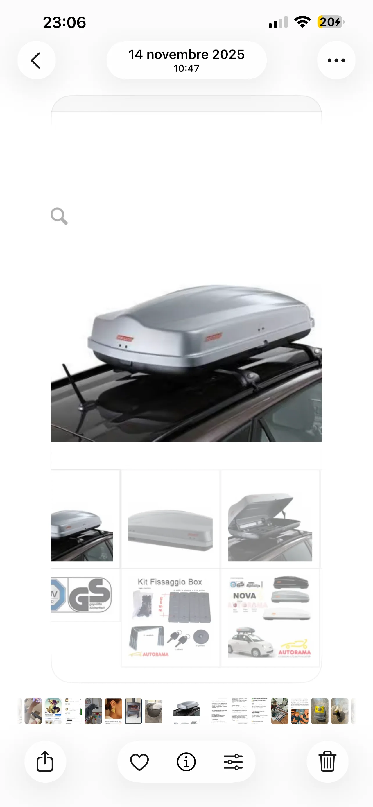 Loue coffre de toit 460L