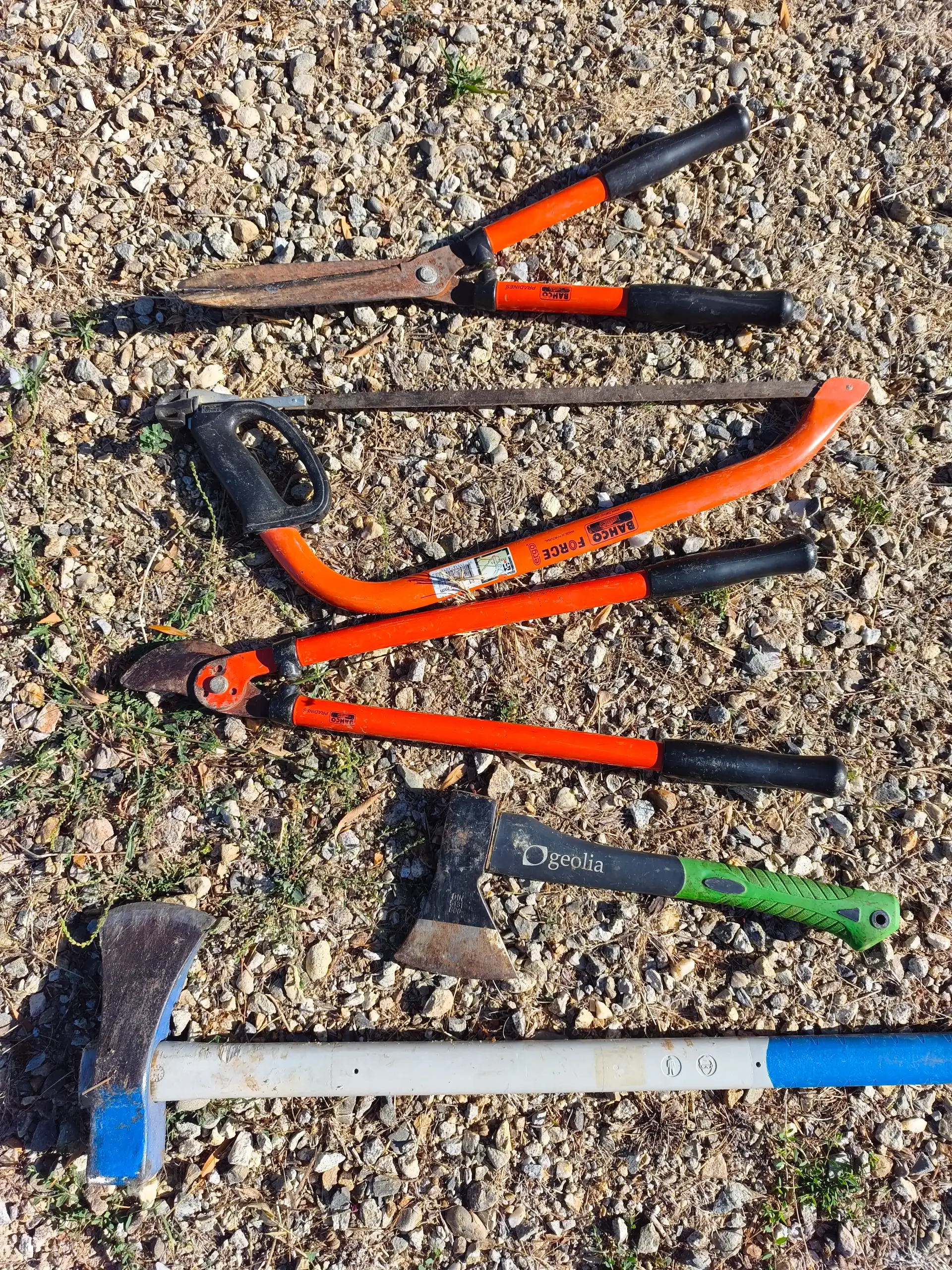 Outils de taille des haies, arbustes et branches