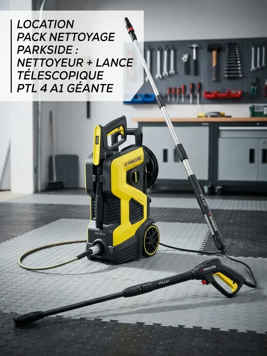 Pack Nettoyeur Haute Pression 150 bars & Lance Télescopique 4m