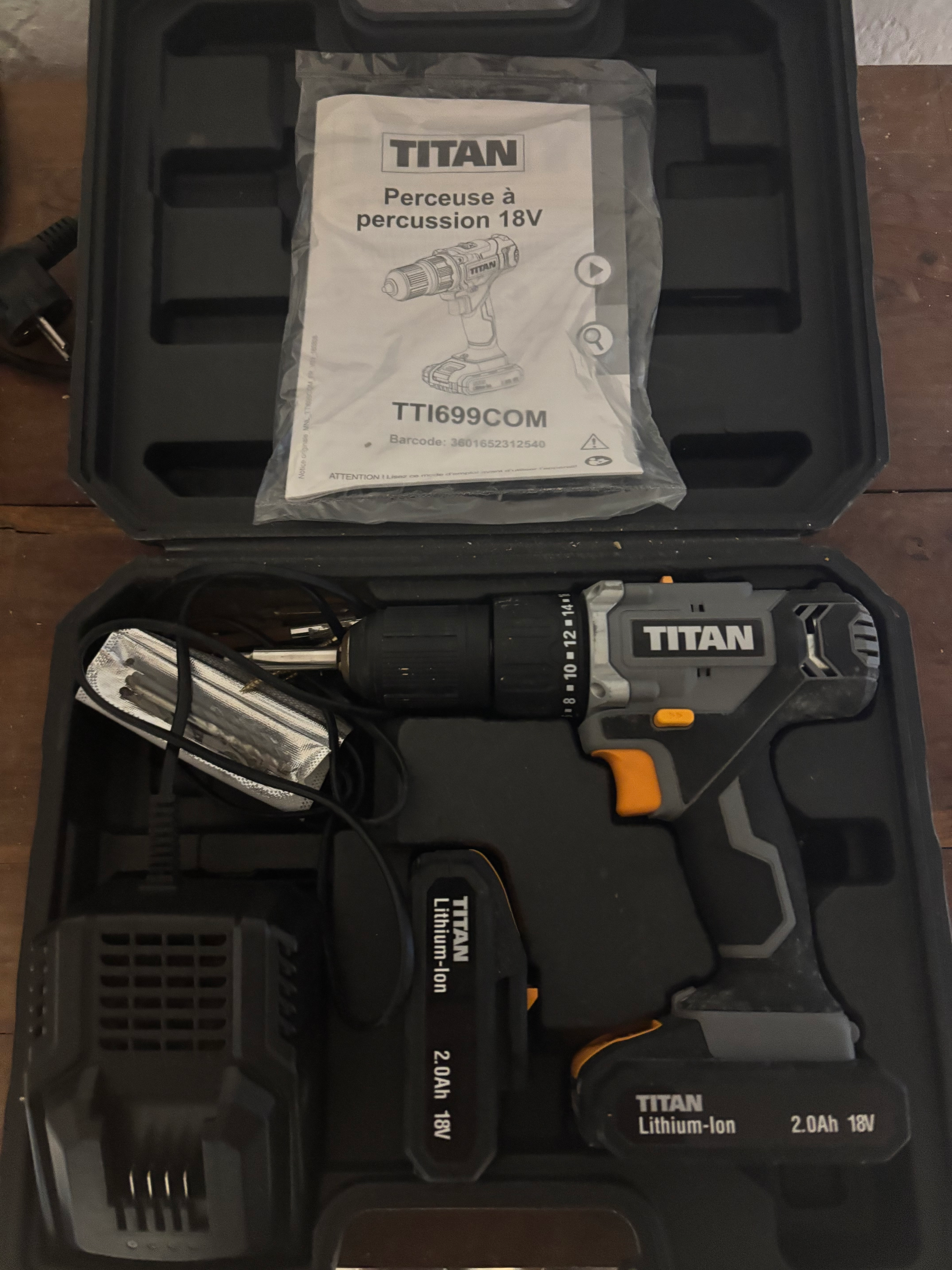 Perceuse visseuse sans fil Titan