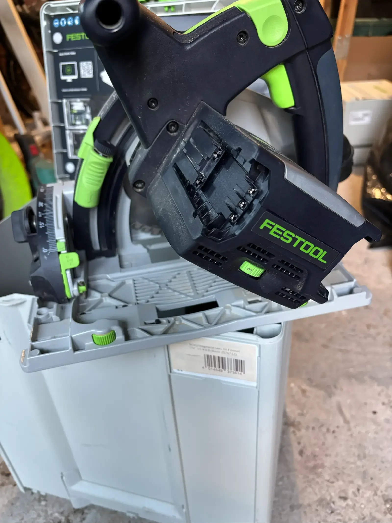 scie plongeante TSC 55 sans fil Festool
