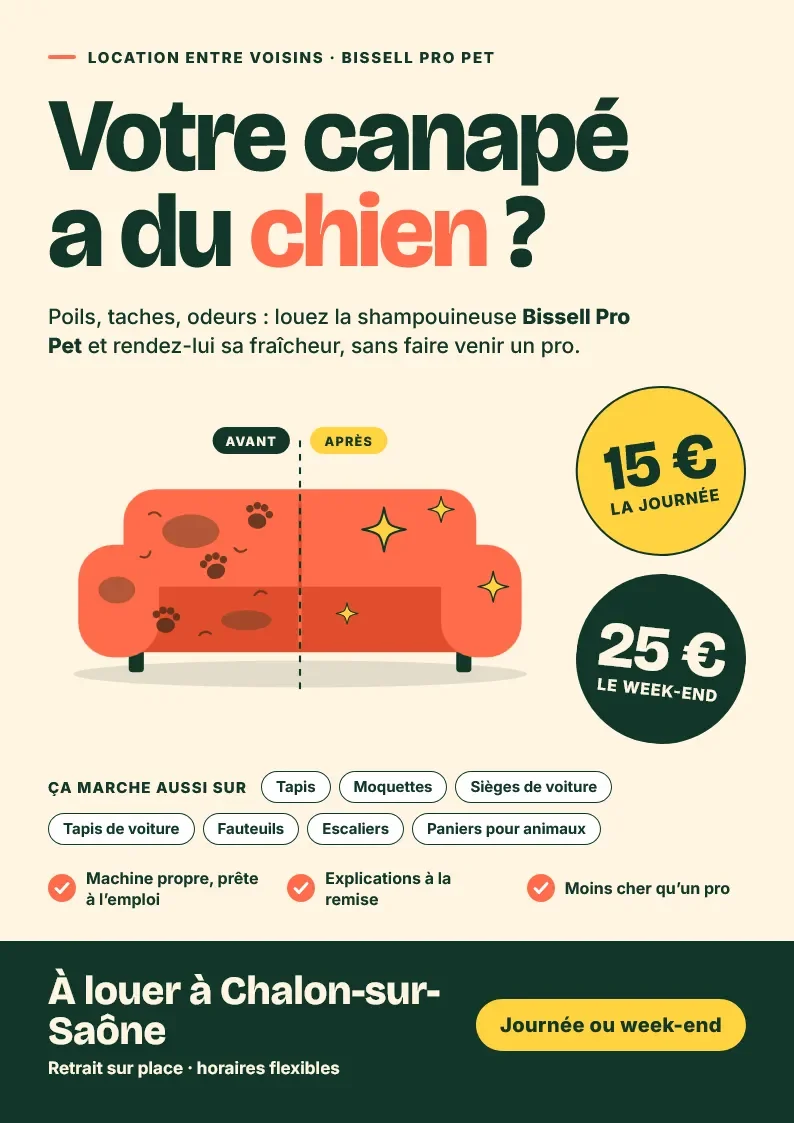 Shampouineuse Bissell spotclean pet pro