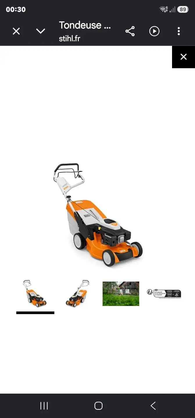 Tondeuse thermique stihl  