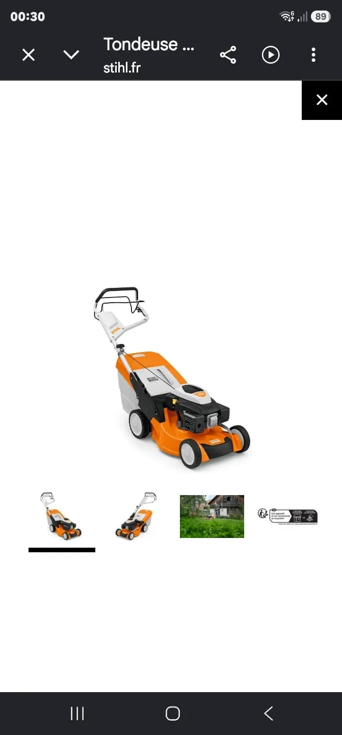Tondeuse thermique stihl  